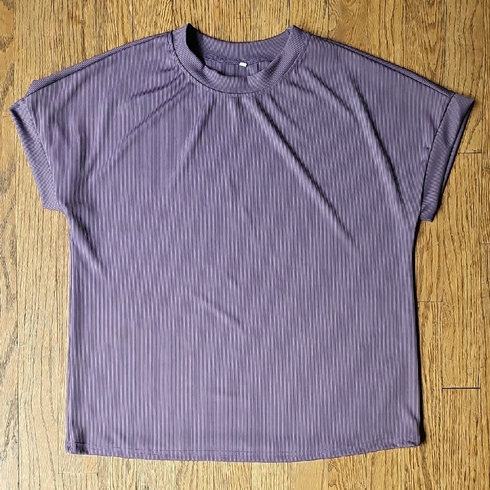 🔥2/$20🔥Purple Ribbed Women's Top Size M